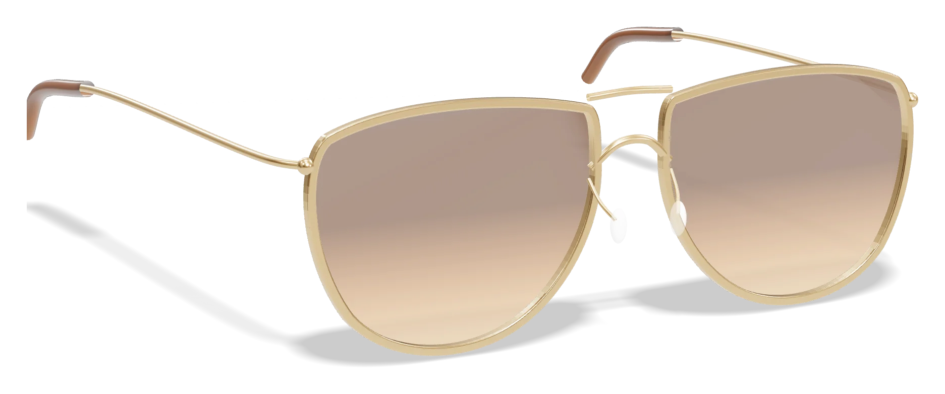 Gold aviator sunglasses