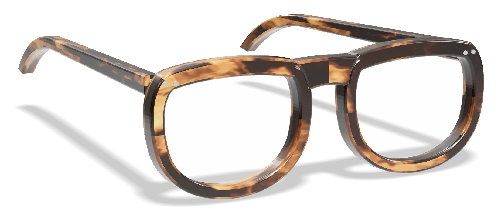 Tortoiseshell panto optical frame